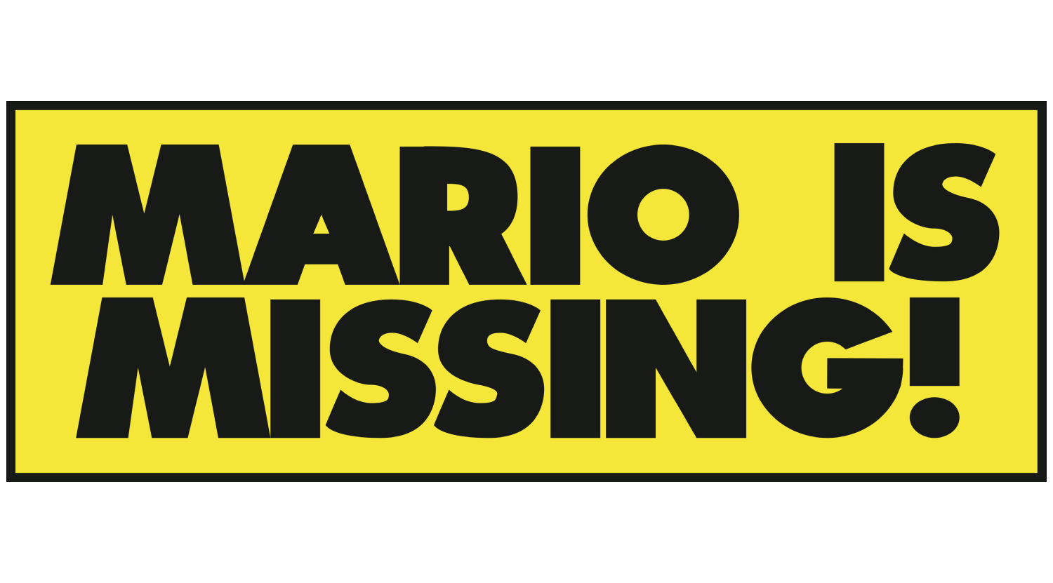 Mario is Missing logo for Super Nintendo